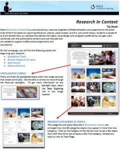Gale Research In Context